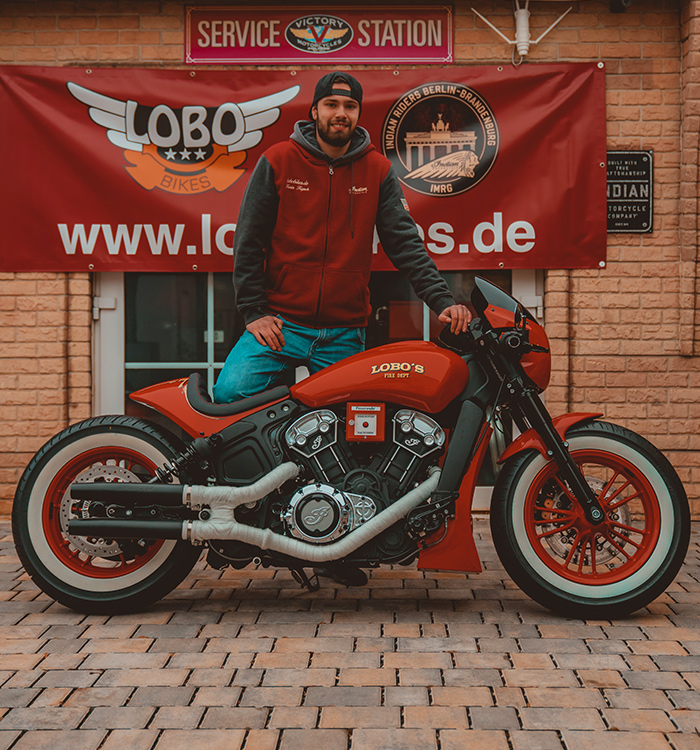 Lobo Bikes autorisierter Indian Motorcycles Dealer Berlin Brandenburg - Verkauf, Werkstatt und Fahrschule - Team - Kevin Kopsch