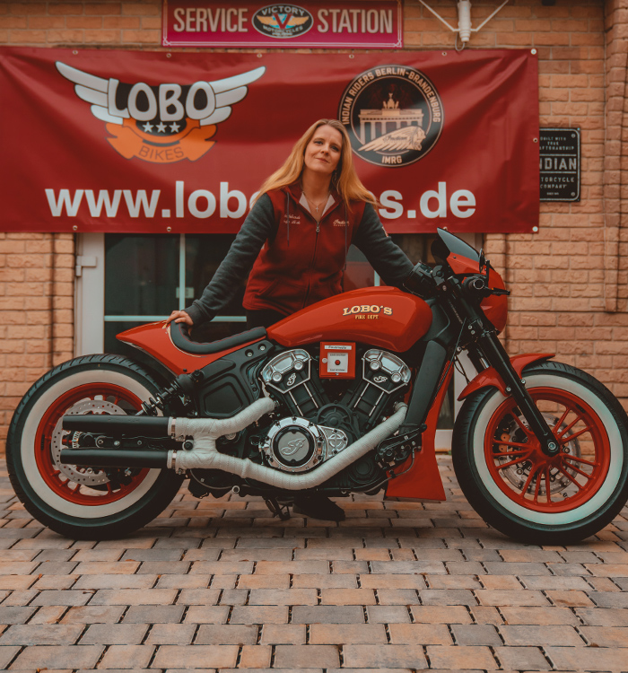 Lobo Bikes autorisierter Indian Motorcycles Dealer Berlin Brandenburg - Verkauf, Werkstatt und Fahrschule - Team - Nadja Linke